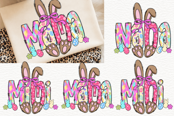 Brushstroke Mama Bunny Png, Brown Easter: A Warm, Artistic Touch