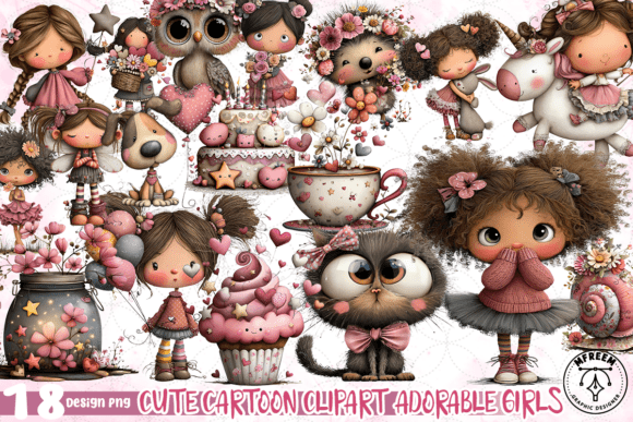 Charming Designs: Creative Uses for Adorable Cartoon Girls