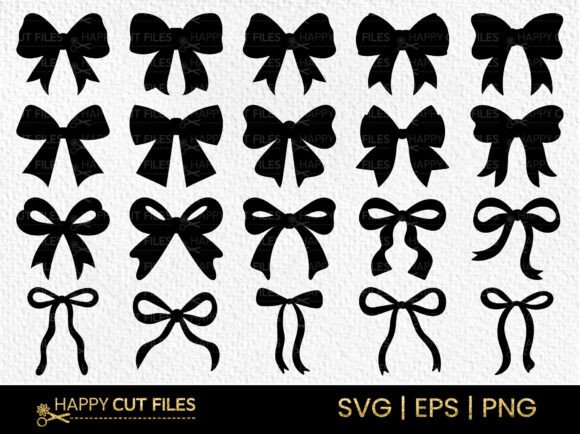 Ribbon Bow Coquette SVG: 20 Designs for Your Crafts